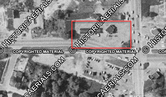 Clarks Drive-In and Restaurant - 1957 Aerial